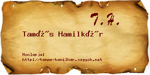 Tamás Hamilkár névjegykártya