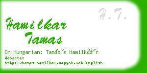 hamilkar tamas business card